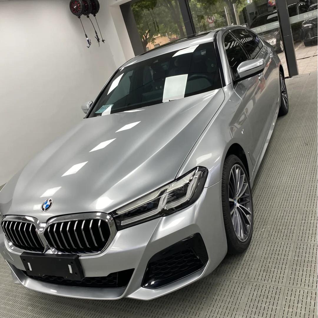 Gloss Metallic GT Silver Car Vinyl Wrap PET review BMW 01