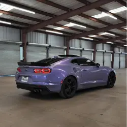 Gloss Metallic Chameleon Candy Grey Purple Car Vinyl Wrap PET review boostedpearll 02