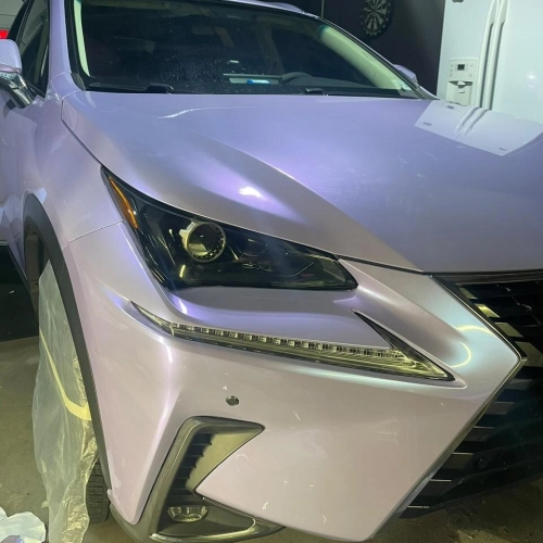 Gloss Metallic Periwinkle Purple Car Vinyl Wrap PET reviewed by