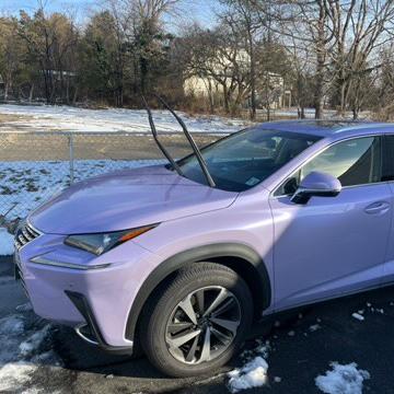 Gloss Metallic Periwinkle Purple Car Vinyl Wrap PET review Jonathan Carpio Chacon 03