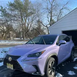 Gloss Metallic Periwinkle Purple Car Vinyl Wrap Sale review Jonathan Carpio Chacon 06