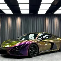 Gloss Metallic Chameleon Yellow Purple Car Vinyl Wrap PET review Chameleon 01