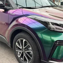 Gloss Metallic Prasinous Green Car Vinyl Wrap PET review Stunning 02
