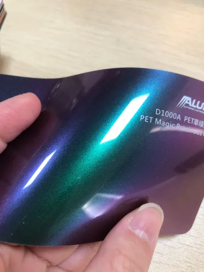 Gloss Metallic Prasinous Green Car Vinyl Wrap PET review Glossy 00