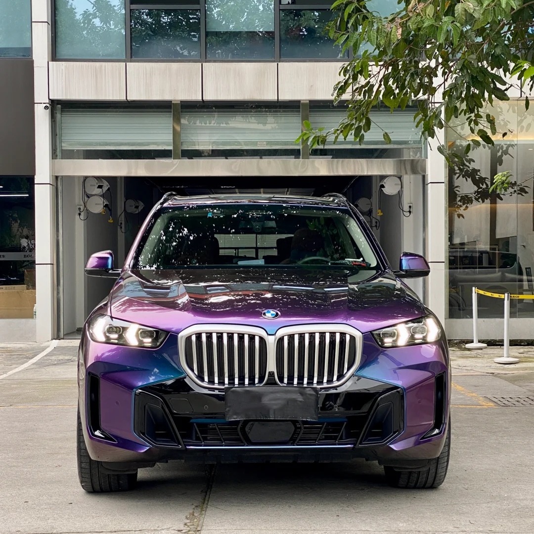 Gloss Metallic Chameleon Purple Blue Car Vinyl Wrap PET review Vinyl 01