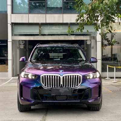 PET Gloss Metallic Chameleon Purple Blue Car Vinyl Wrap review Vinyl 01