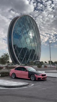 Matte Satin Black Ceramic Black Car Vinyl Wrap BMW  PET  review f30uae 01
