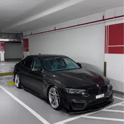 Matte Satin Black Ceramic Black Car Vinyl Wrap BMW  PET  review f30uae 02