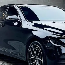 Super Glossy Piano Black Car Vinyl Wrap Porsche BMW PET  review spark 01
