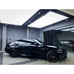 Super Glossy Piano Black Car Vinyl Wrap Porsche BMW PET  review spark 05