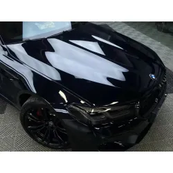 Super Glossy Piano Black Car Vinyl Wrap Porsche BMW PET  review spark 06