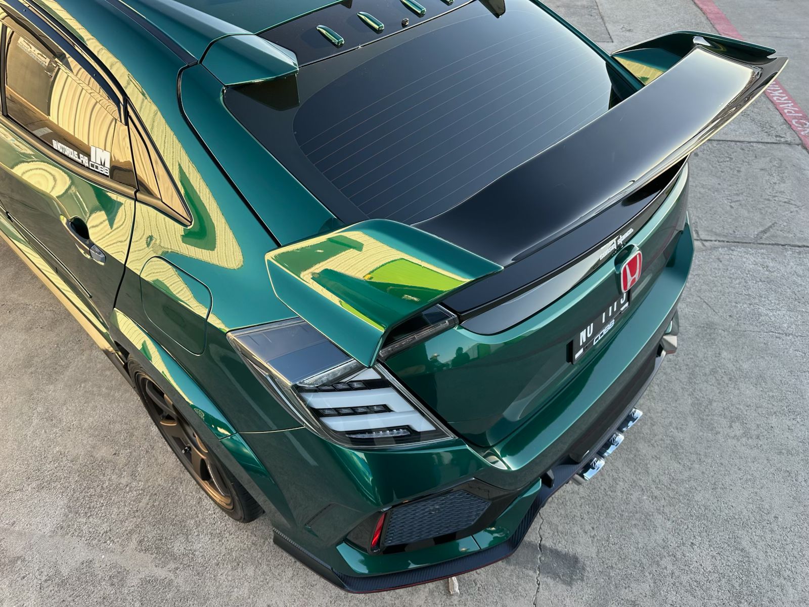 Gloss Metallic Agate Green Car Vinyl Wrap PET review William 02