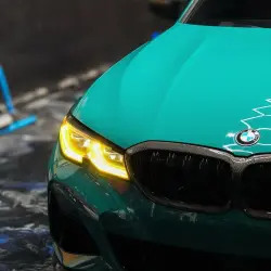 Gloss Hell Green Car Vinyl Wrap PET review jovoswhips 02