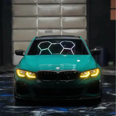 Gloss Hell Green Car Vinyl Wrap PET review jovoswhips 02