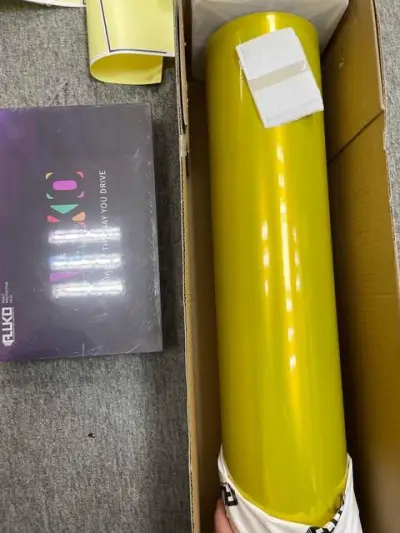 Gloss Metallic Lemon Yellow Car Vinyl Wrap | BMW M4 Paint Lemon Yellow Wrap  review Brayan Acosta Escalante