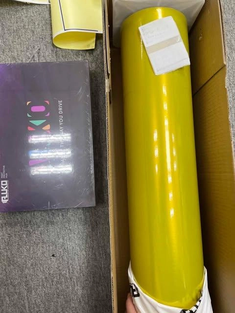 Gloss Metallic Lemon Yellow Car Vinyl Wrap  reviewed by