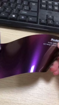 Gloss Metallic Chameleon Yellow Purple Car Vinyl Wrap PET review Sultan 