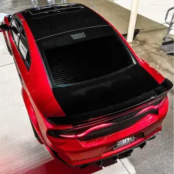 Ultra Glossy Metallic Vampire Red Car Vinyl Wrap Audi BMW PET   review Vampire 02