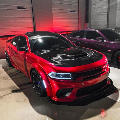 Ultra Glossy Metallic Vampire Red Car Vinyl Wrap BMW PET   reviewed by