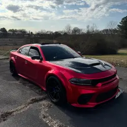 Ultra Glossy Metallic Vampire Red Car Vinyl Wrap Audi BMW PET   review Vampire 07