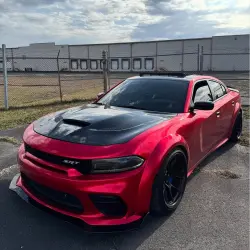 Ultra Glossy Metallic Vampire Red Car Vinyl Wrap Audi BMW PET   review Vampire 08