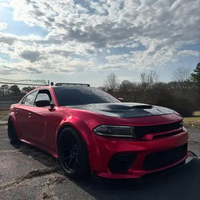 Ultra Glossy Metallic Vampire Red Car Vinyl Wrap Audi BMW PET   review Vampire 06