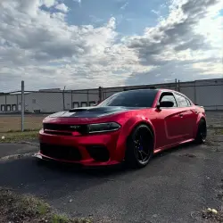Ultra Glossy Metallic Vampire Red Car Vinyl Wrap Audi BMW PET   review Vampire 05