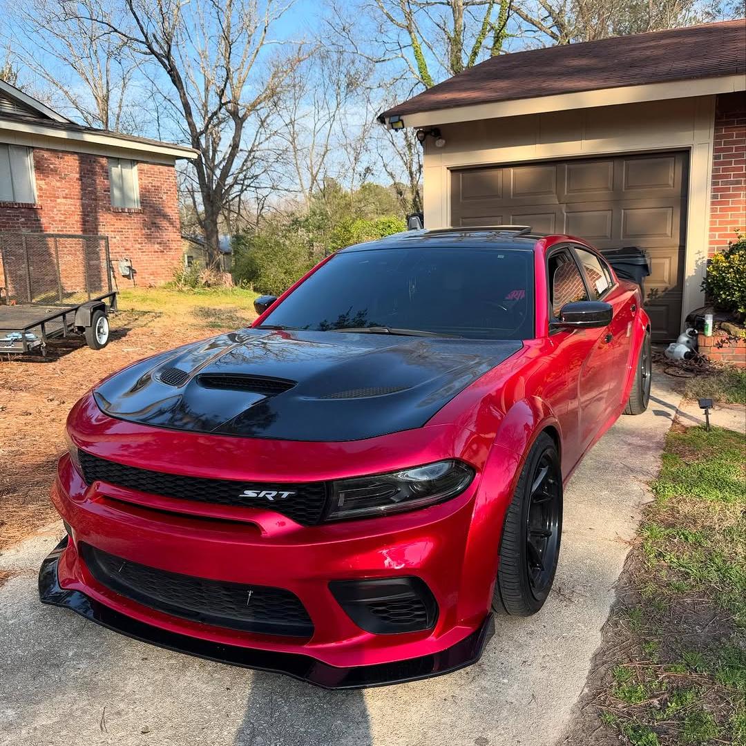 Ultra Glossy Metallic Vampire Red Car Vinyl Wrap BMW PET   review Vampire 03