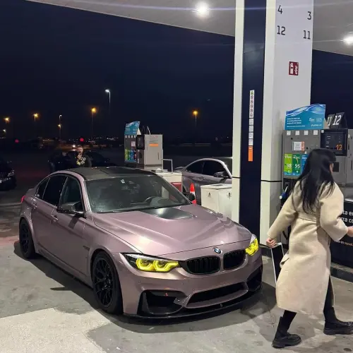 Gloss Metallic Frozen Berry Pink Car Vinyl Wrap review 