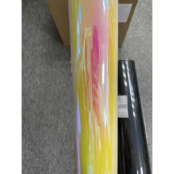 Gloss Rainbow Chrome Holographic Pink Car Vinyl Wrap PET review Alex Loyola