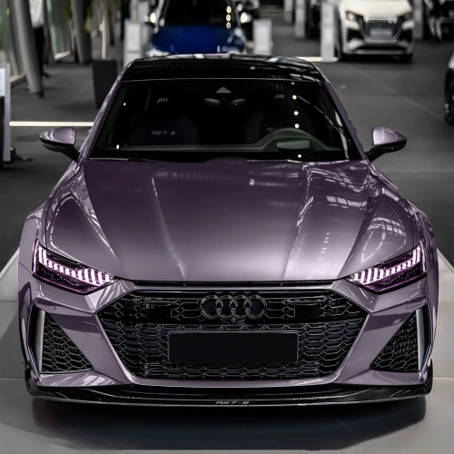 Gloss Crystal Midsummer Purple Car Vinyl Wrap PET reviewed by