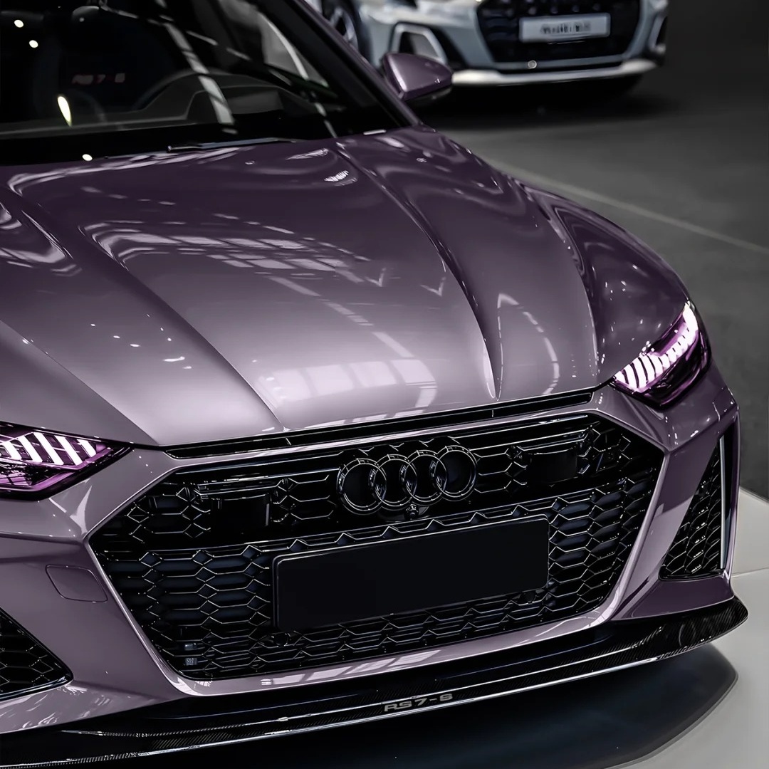 Gloss Crystal Midsummer Purple Car Vinyl Wrap PET review Changer 01