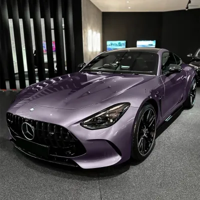 Gloss Crystal Midsummer Purple Car Vinyl Wrap PET review Crysatl