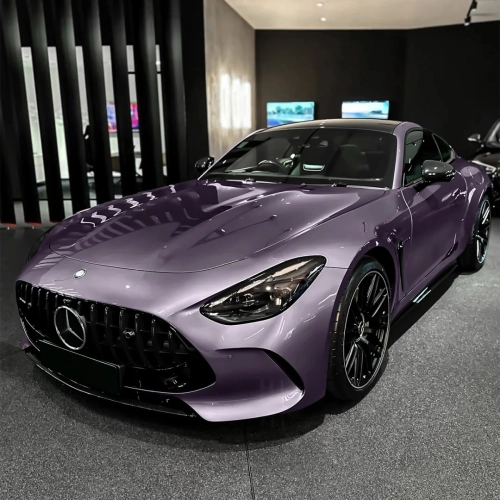 Gloss Crystal Midsummer Purple Car Vinyl Wrap PET reviewed by