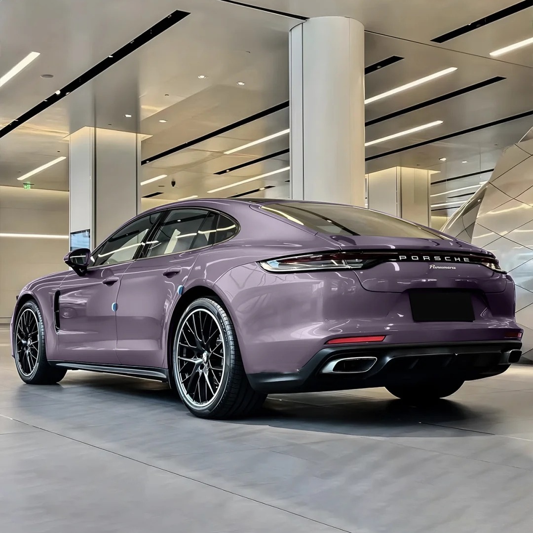 Gloss Crystal Midsummer Purple Car Vinyl Wrap PET review Lasting 01