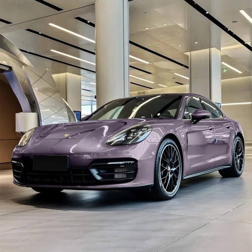 Gloss Crystal Midsummer Purple Car Vinyl Wrap PET reviewed by