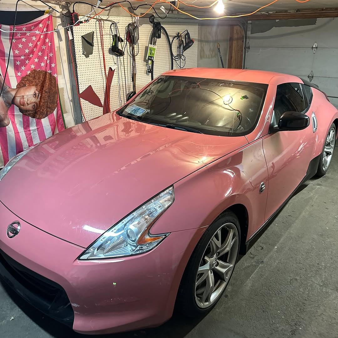 Gloss Plum Sauce Pink Car Vinyl Wrap PET review ACE 02