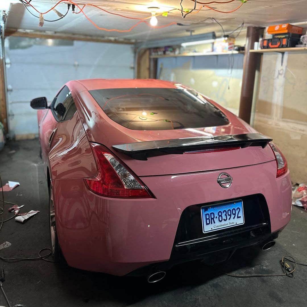 Gloss Plum Sauce Pink Car Vinyl Wrap PET review ACE 04