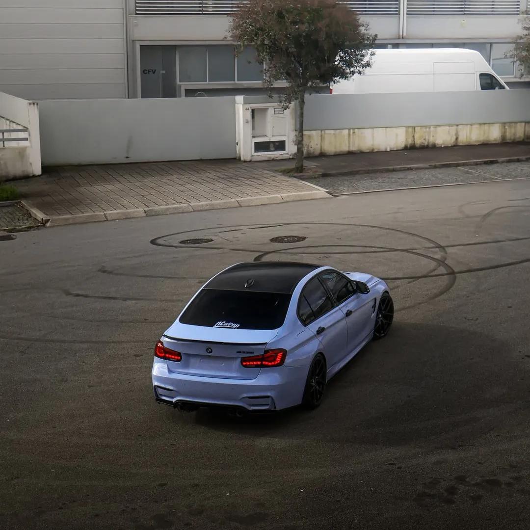 Gloss Macaron Baby Blue Car Vinyl Wrap PET review ncwrap 02