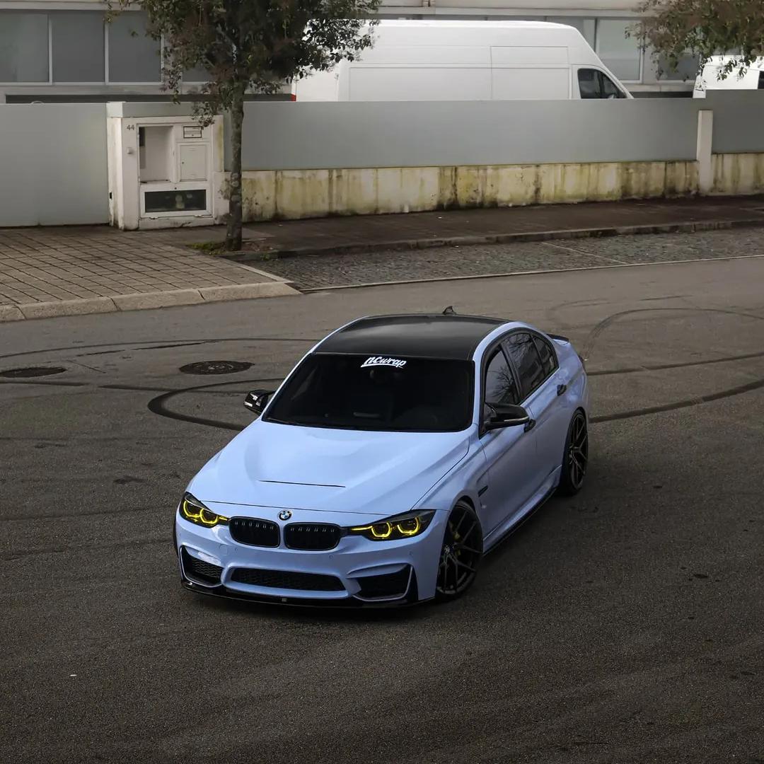 Gloss Macaron Baby Blue Car Vinyl Wrap PET review ncwrap 03