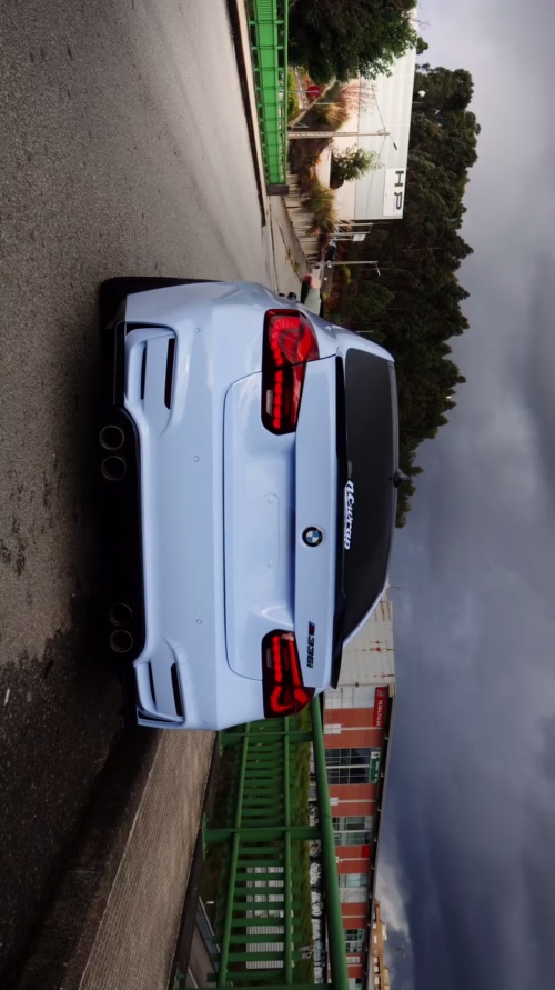 Gloss Macaron Baby Blue Car Vinyl Wrap PET review ncwrap 05