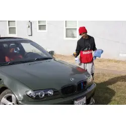Gloss Black Olive Green Wrap Car Vinyl Wrap PET | Glossy Rifle Green Car Wrap review flytek_inc._ 02