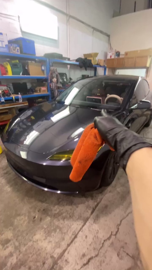 PET Super Glossy Piano Black Car Vinyl Wrap  review 