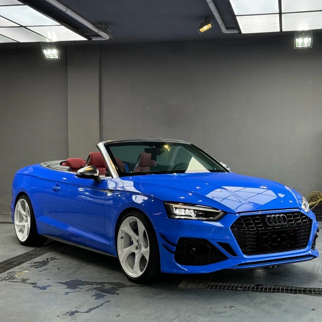 Gloss Voodoo Blue Car Vinyl Wrap PET review Vehicle 00