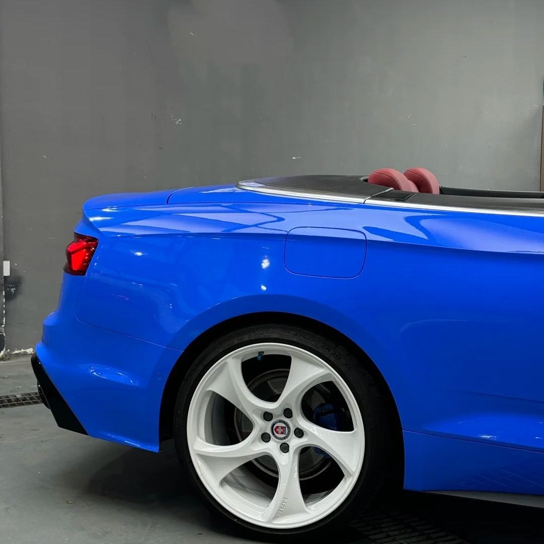 Gloss Voodoo Blue Car Vinyl Wrap PET review Vehicle 01