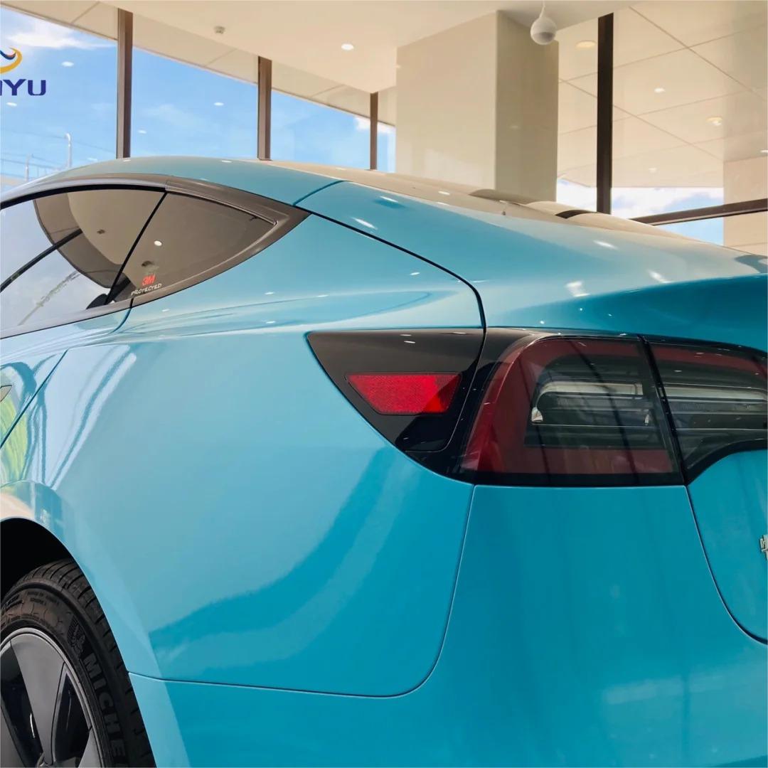 Gloss Metallic Sparkle Sky Blue Car Vinyl Wrap review Invest 04