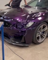 Gloss Metallic Midnight Purple Car Vinyl Wrap BMW review sebbe_rosen 02