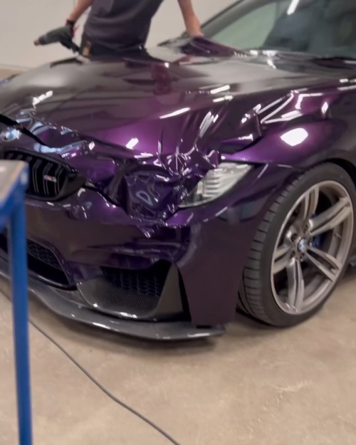 Gloss Metallic Midnight Purple Car Vinyl Wrap BMW  review sebbe_rosen 01