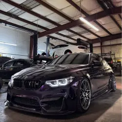 Gloss Metallic Ghost Midnight Purple Car Vinyl Wrap PET review giancarlorioss_ 01