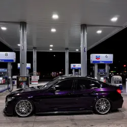 Gloss Metallic Ghost Midnight Purple Car Vinyl Wrap PET review giancarlorioss_ 02
